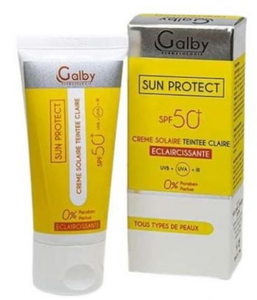 GALBY Creme eclaircissante spf 50+ Teint claire